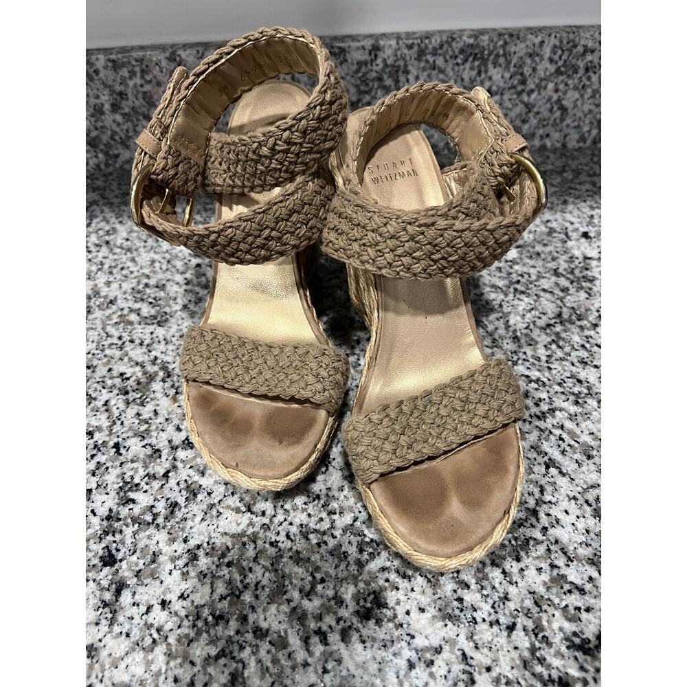 Stuart Weitzman Tan/taupe Wedges - Picture 3 of 8